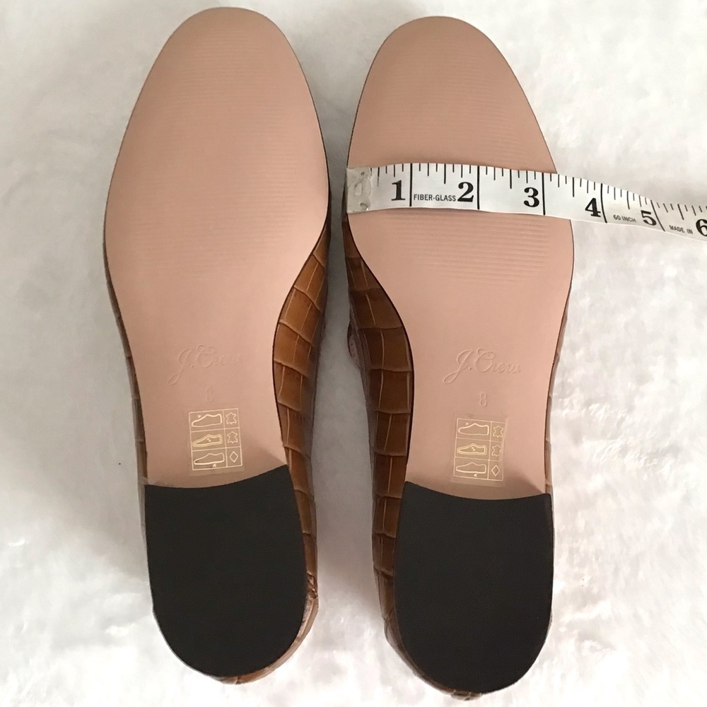 J. CREW Croc Embossed Leather Loafers Shoes NIB NWT - Picture 11 of 12
